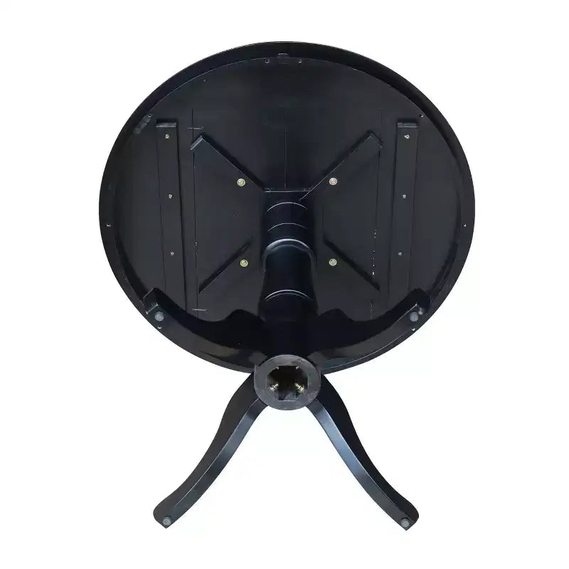 Table piédestal ronde 36" avec dessus noir - International Concepts