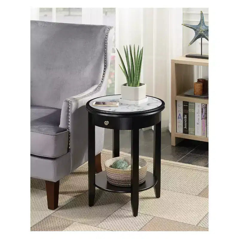 American Heritage Baldwin End Table with Drawer - Breighton Home