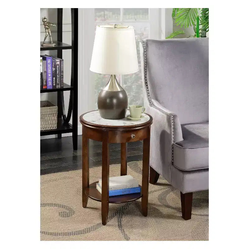 American Heritage Baldwin End Table with Drawer - Breighton Home