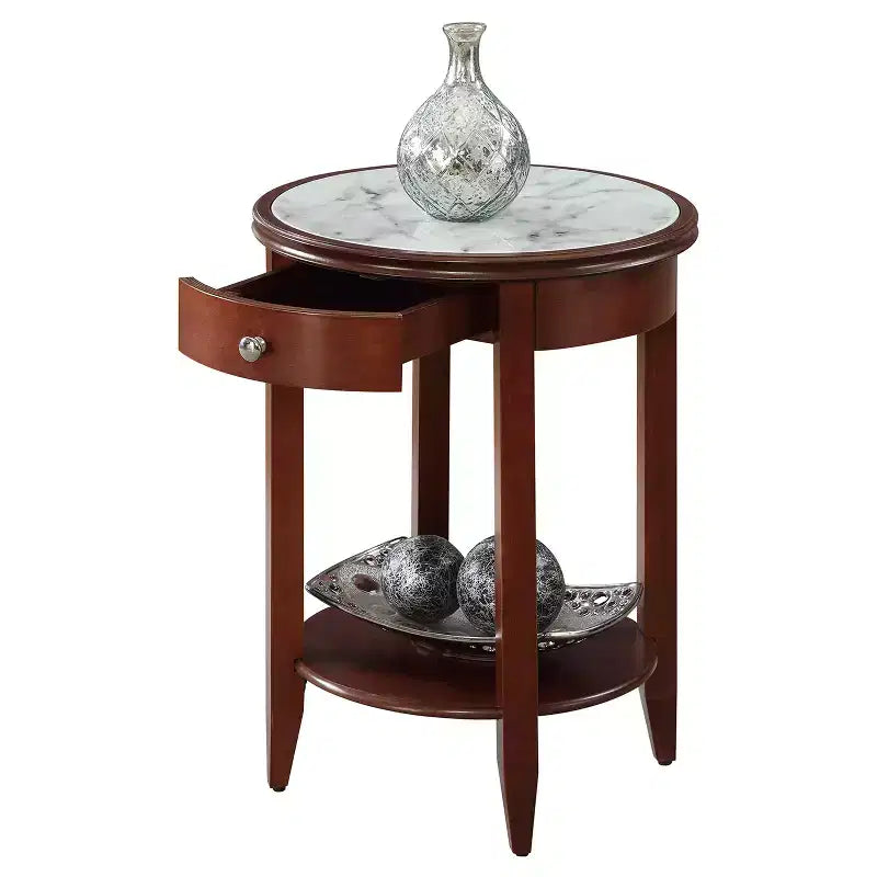 American Heritage Baldwin End Table with Drawer - Breighton Home