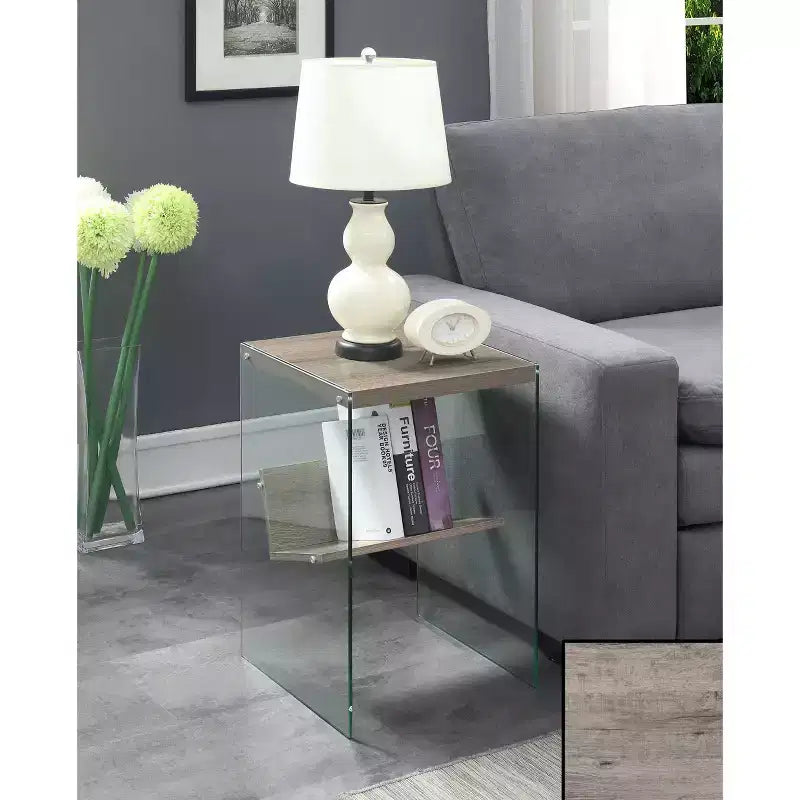 Table d'appoint SoHo avec étagère - Breighton Home