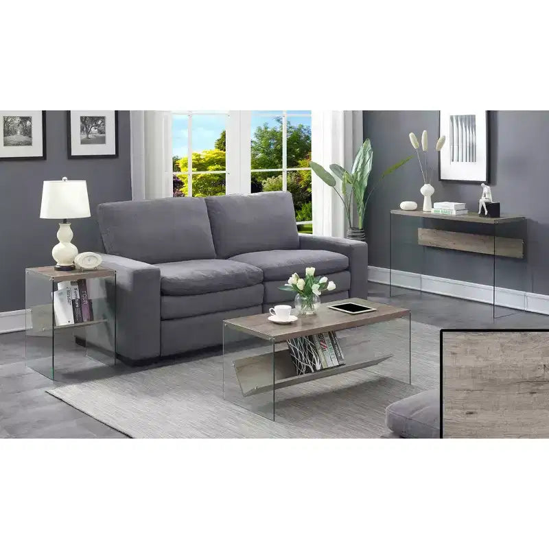 Table d'appoint SoHo avec étagère - Breighton Home