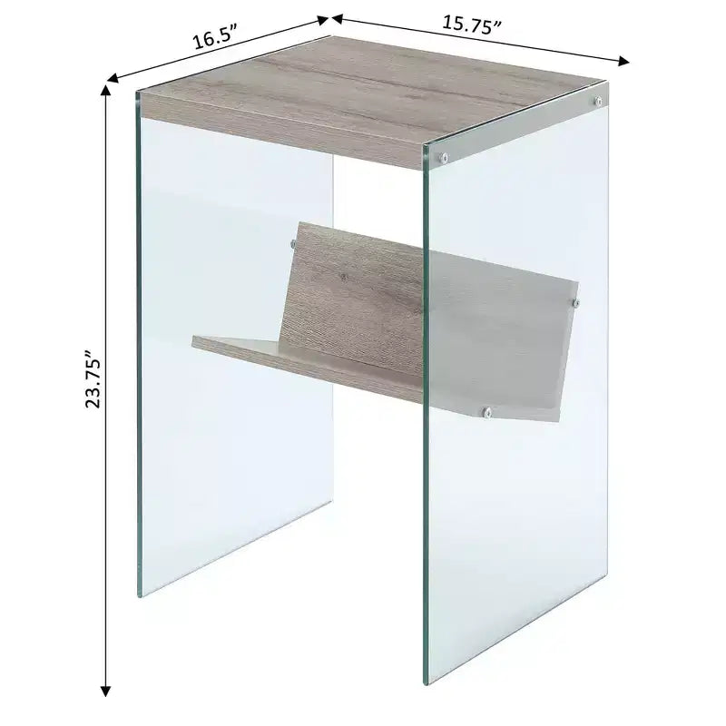 Table d'appoint SoHo avec étagère - Breighton Home