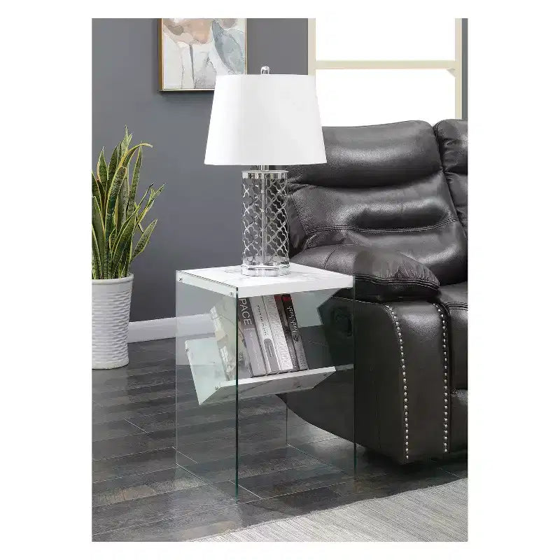 Table d'appoint SoHo avec étagère - Breighton Home