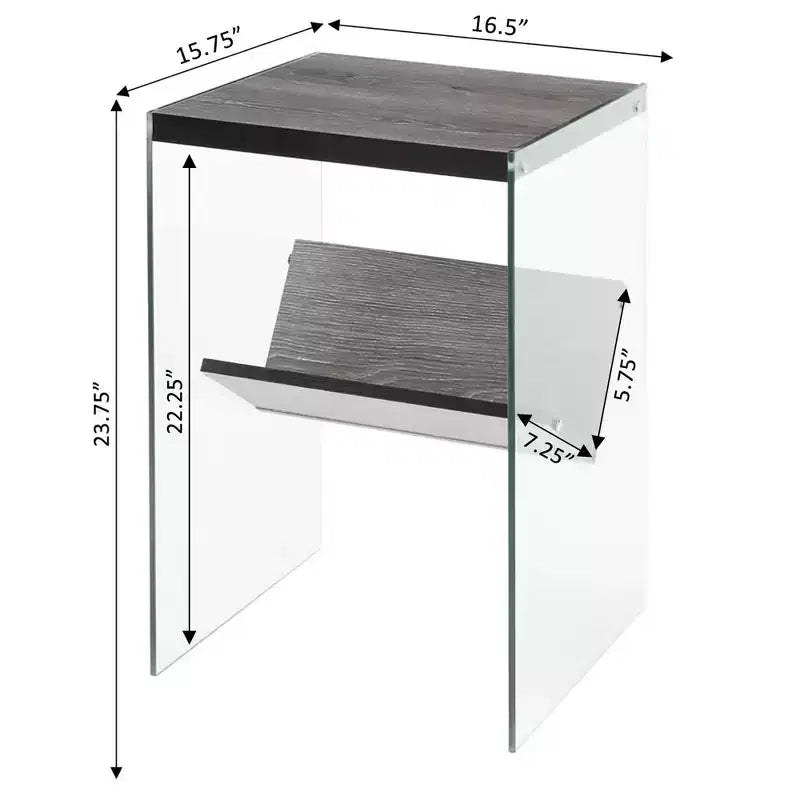 Table d'appoint SoHo avec étagère - Breighton Home