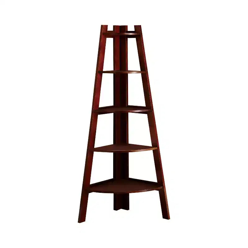24/7 Shop At Home 63.25 Lynch 5 Shelf Corner Bookcase 