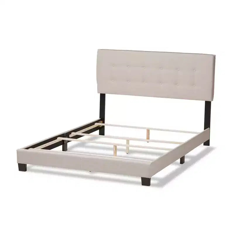 Audrey Modern And Contemporary Fabric Upholstered Bed - Baxton Studio