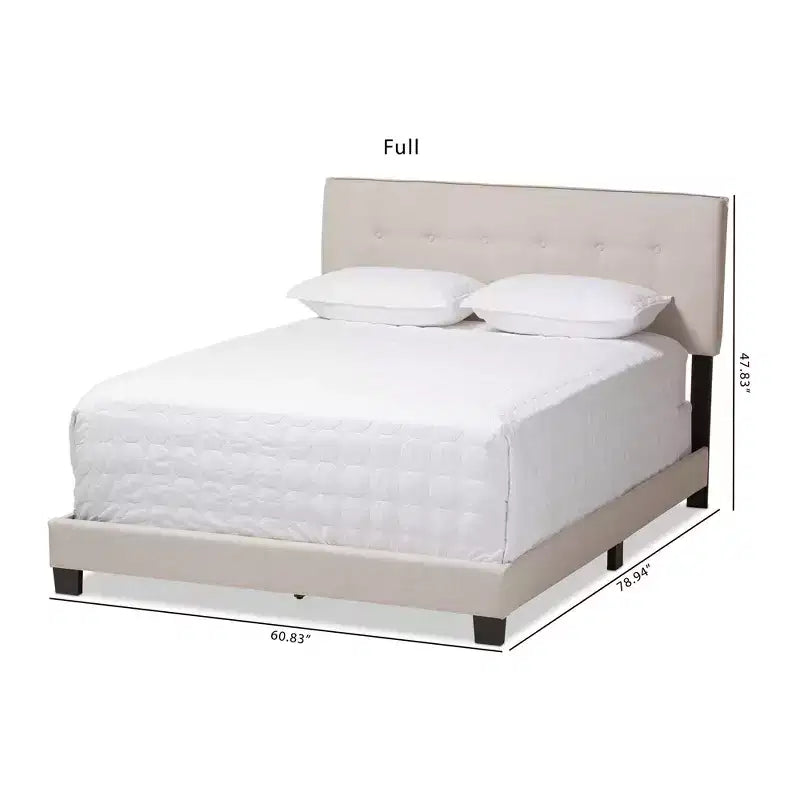Audrey Modern And Contemporary Fabric Upholstered Bed - Baxton Studio