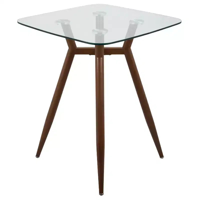 Clara Mid Century Modern Square Counter Table - LumiSource