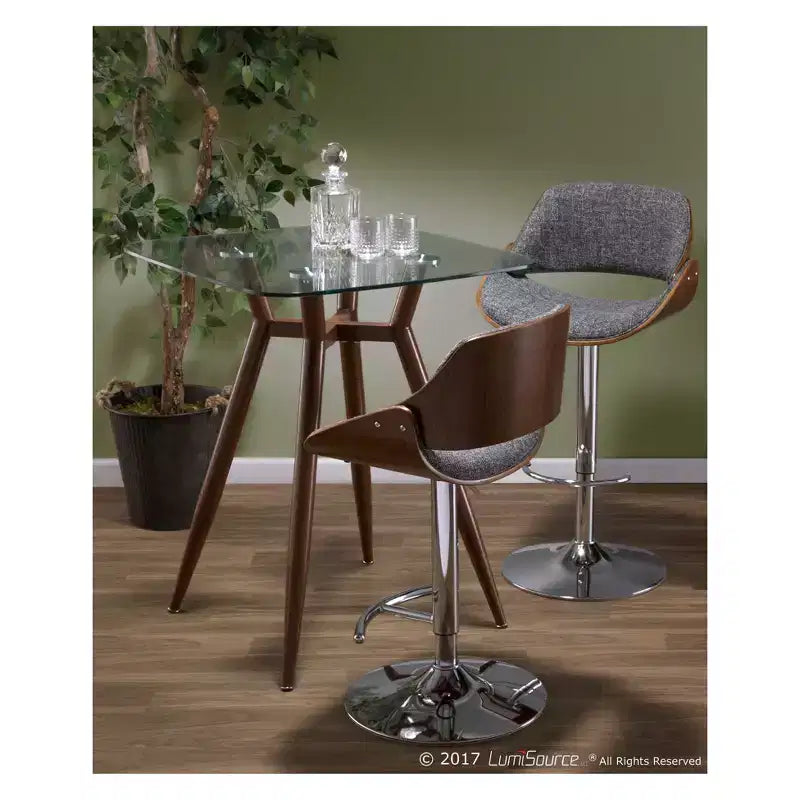Clara Mid Century Modern Square Counter Table - LumiSource