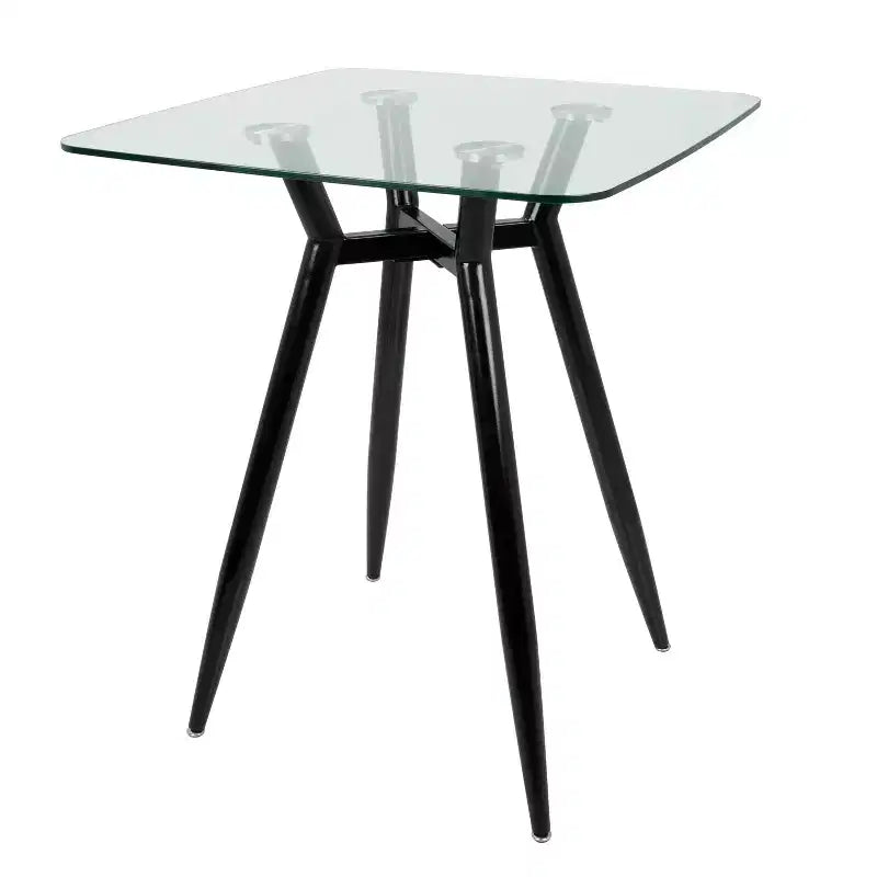 Clara Mid Century Modern Square Counter Table - LumiSource