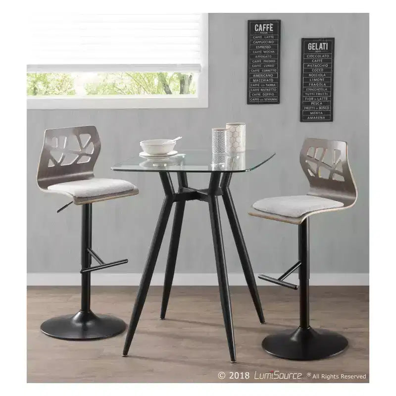 Clara Mid Century Modern Square Counter Table - LumiSource