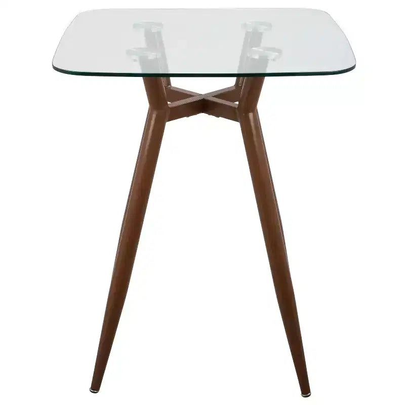 Clara Mid Century Modern Square Counter Table - LumiSource