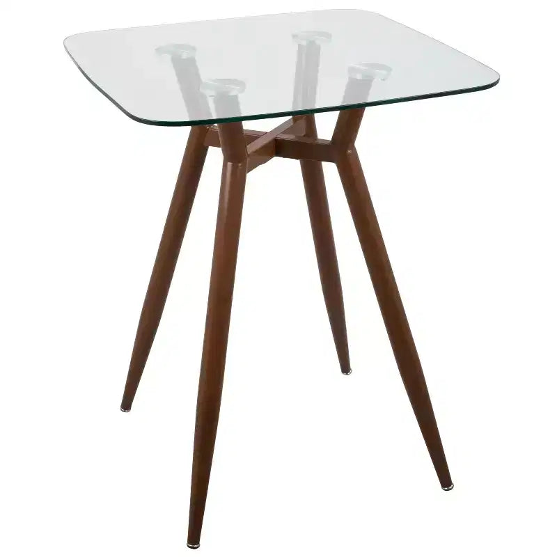 Clara Mid Century Modern Square Counter Table - LumiSource