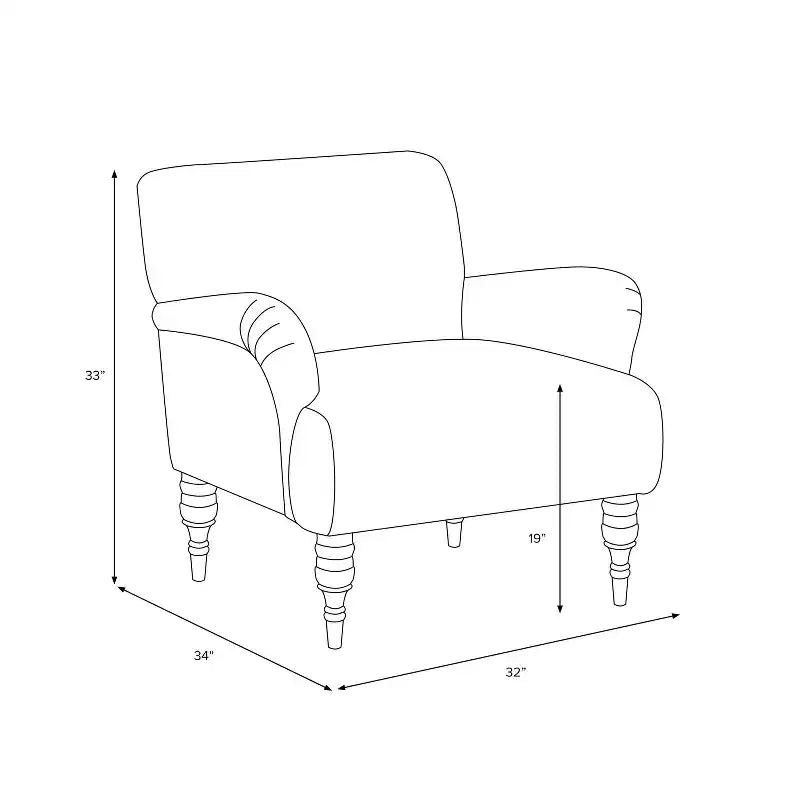 Skyline Furniture Accent Chair Velvet