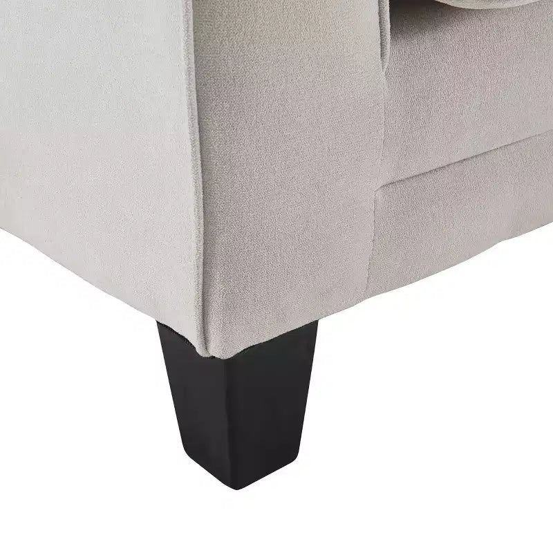 Causeuse Copenhagen de 61 pouces - Tissu polyester, assemblage sans outils