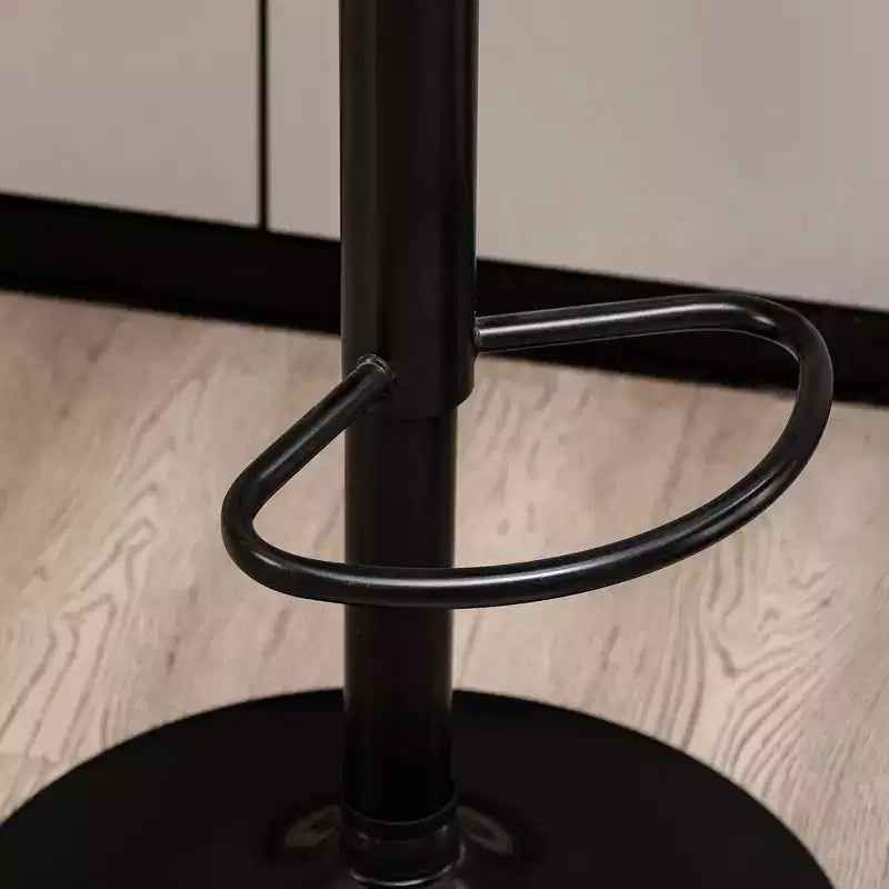 Lot de 2 tabourets de bar pivotants réglables en similicuir style Mid-Century Modern avec vérin à gaz - Glitzhome