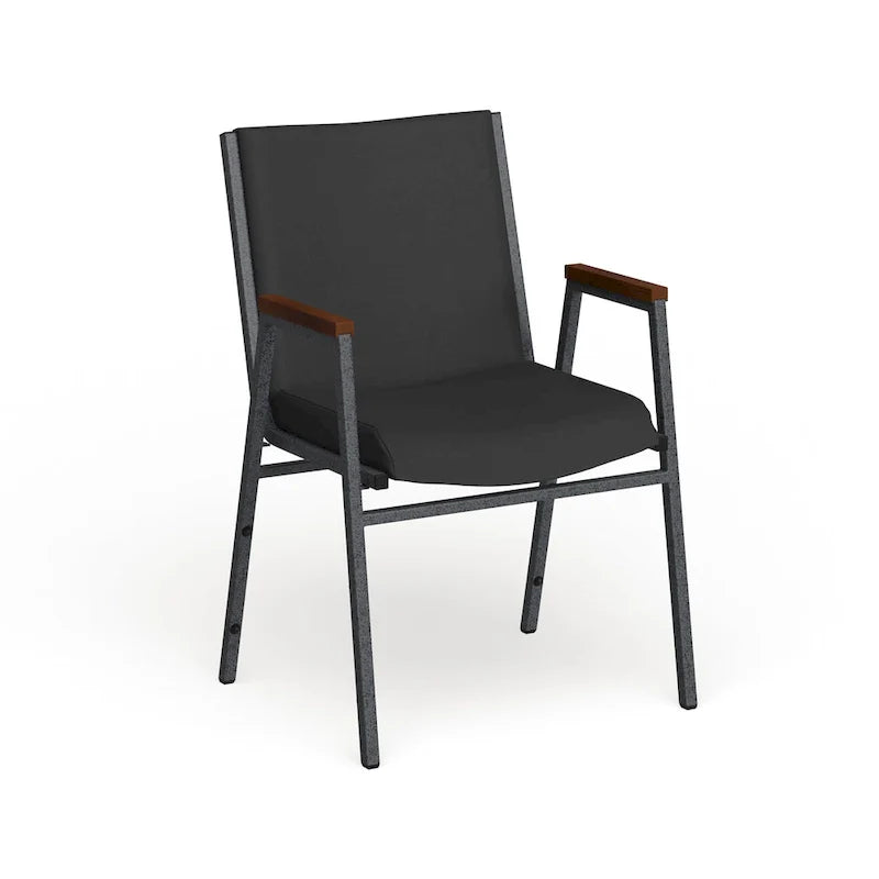 Chaise empilable robuste avec accoudoirs - 21P x 21L x 31H