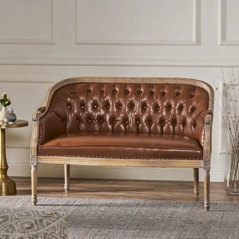 Faye Tufted Upholstered Loveseat by