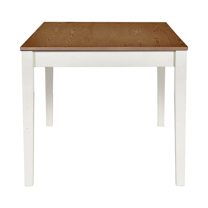 6-Piece Wooden Dining Table Set with 4 Chairs & Bench, Table with Drawer