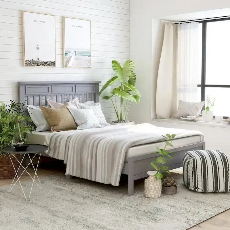 Furniture of America Amanda Traditional Slatted Full Size Platform Bed
