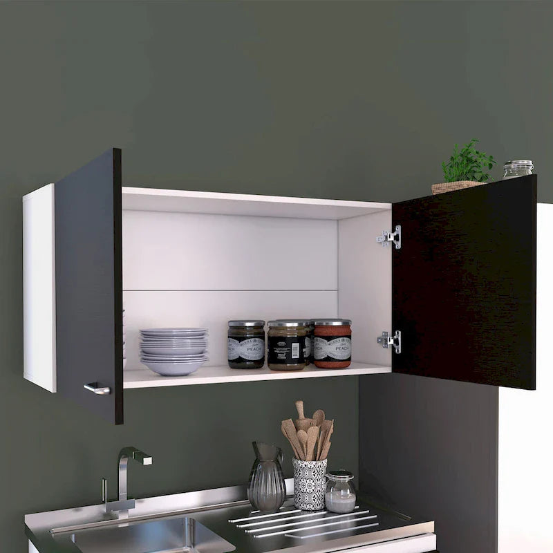 TUHOME Napoles Double Door Wall-Mounted Storage Cabinet - N/A