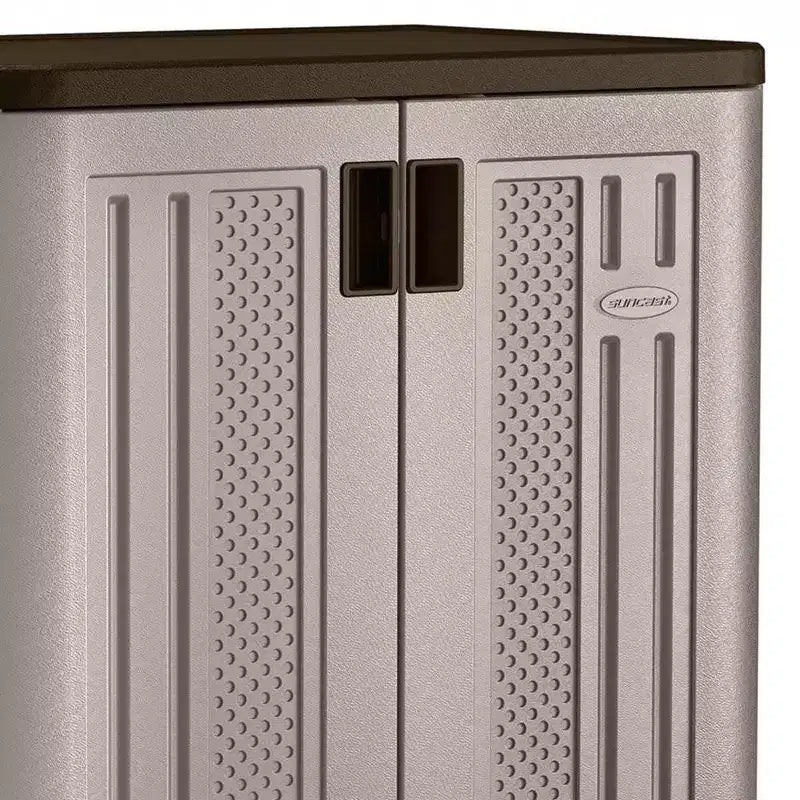 Suncast 9 Cu Ft Heavy Duty Resin Garage Base Storage Cabinet, Platinum (4 Pack)