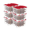Sterilite 48 Quart Stackable Holiday Christmas 45 Ornament Storage Box (6 Pack)