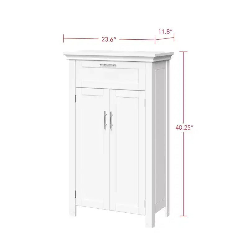 RiverRidge Somerset Two-Door Bathroom and Laundry Storage Cabinet with Drawer and Adjustable Shelf