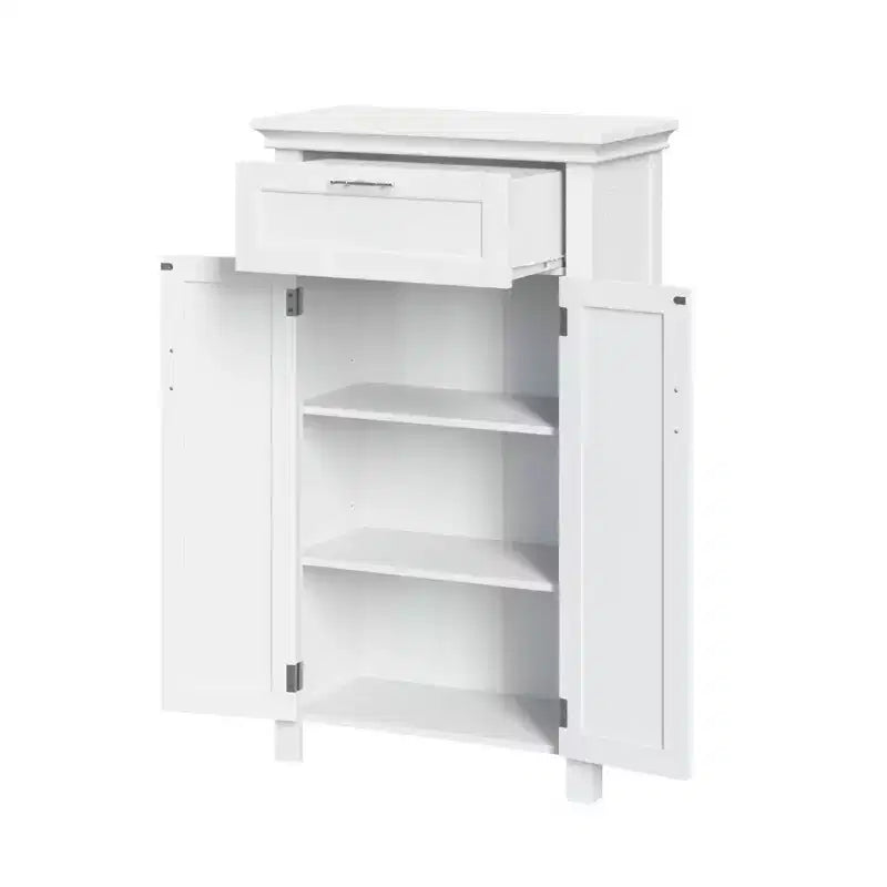 RiverRidge Somerset Two-Door Bathroom and Laundry Storage Cabinet with Drawer and Adjustable Shelf