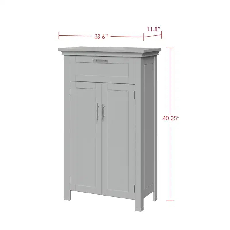 RiverRidge Somerset Two-Door Bathroom and Laundry Storage Cabinet with Drawer and Adjustable Shelf