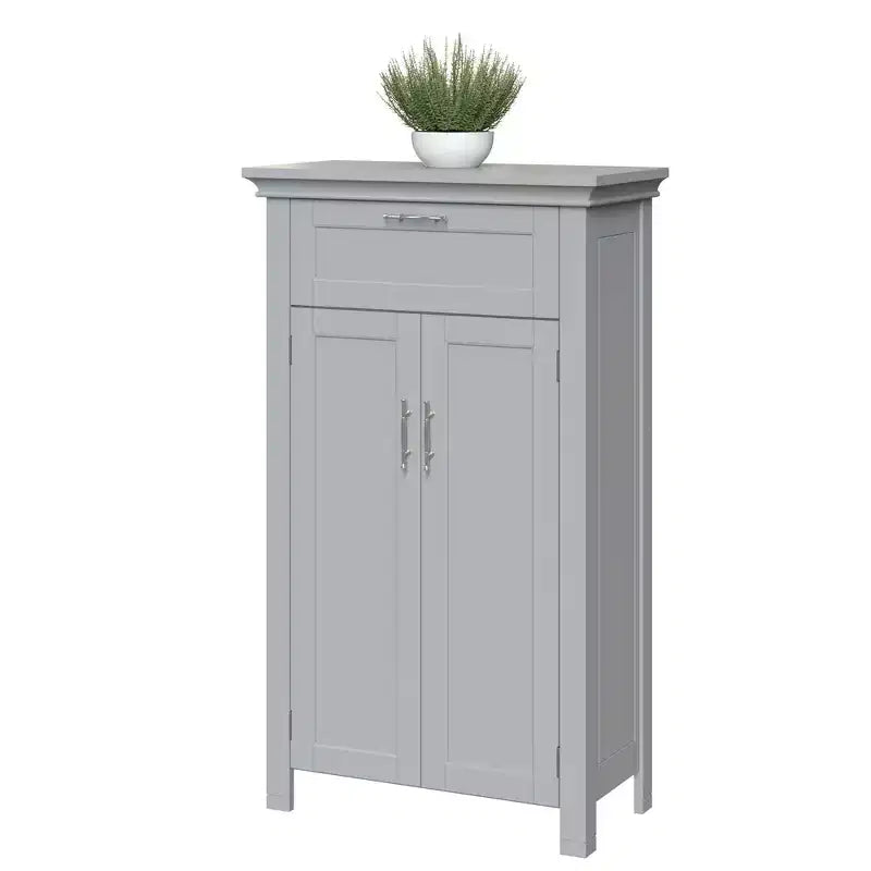 RiverRidge Somerset Two-Door Bathroom and Laundry Storage Cabinet with Drawer and Adjustable Shelf