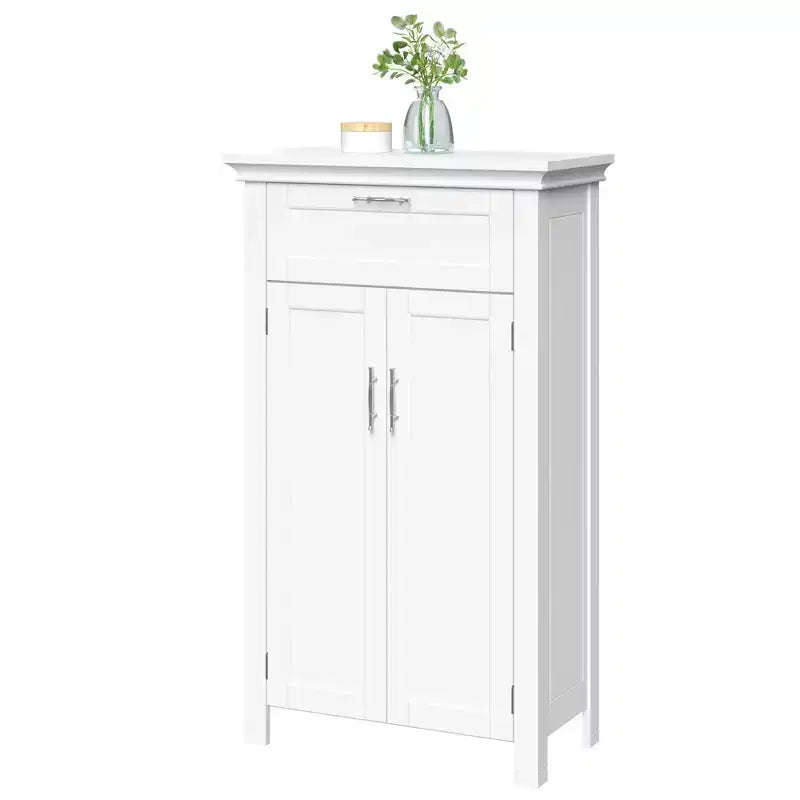 RiverRidge Somerset Two-Door Bathroom and Laundry Storage Cabinet with Drawer and Adjustable Shelf