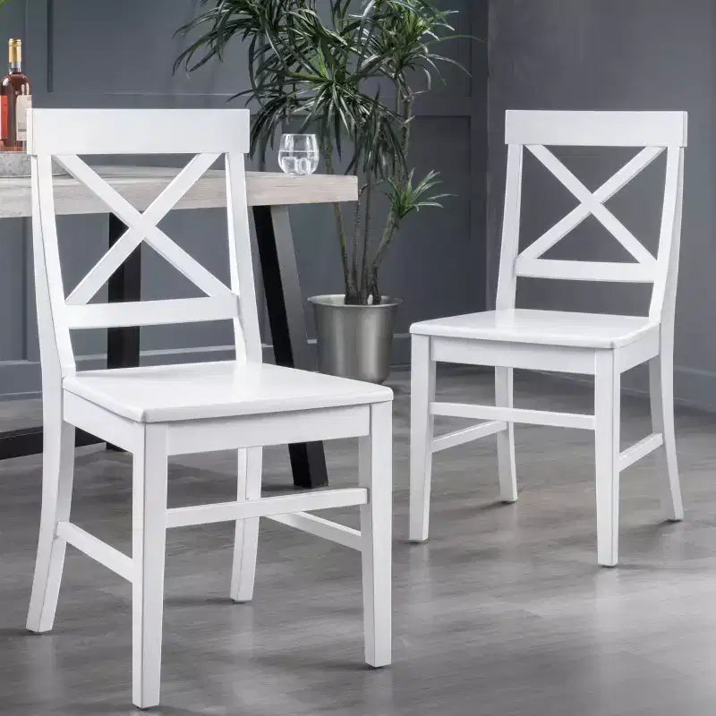 Set of 2 Roshan Farmhouse Acacia Dining Chair - Christopher Knight Home
