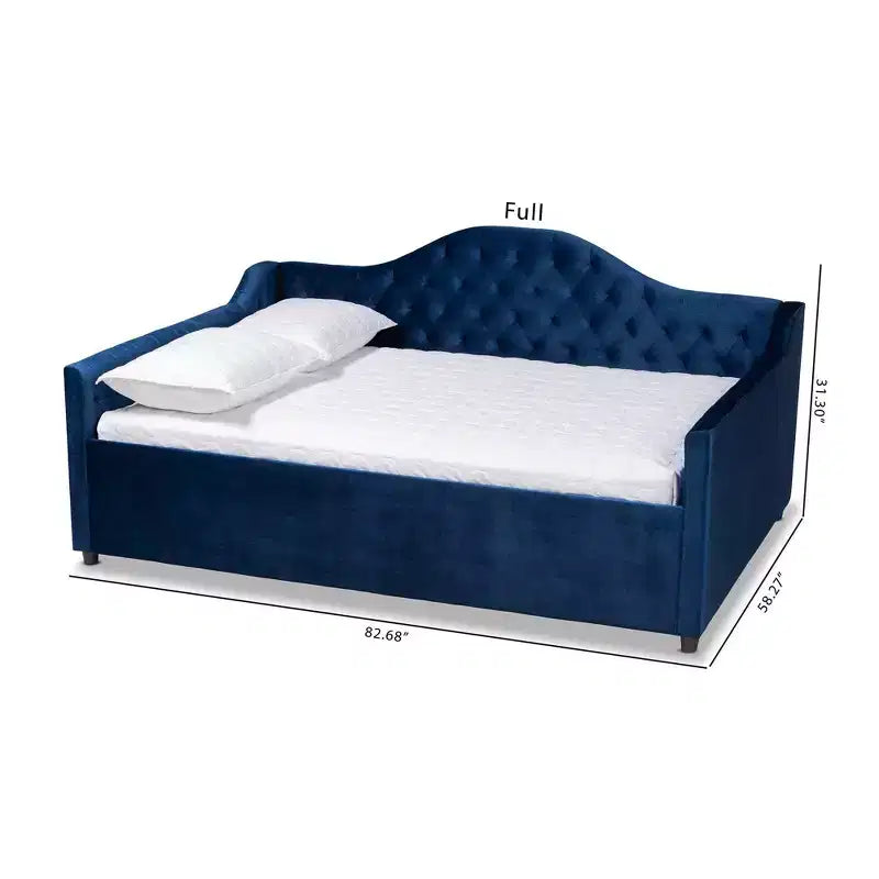 Perry Velvet Daybed - Baxton Studio