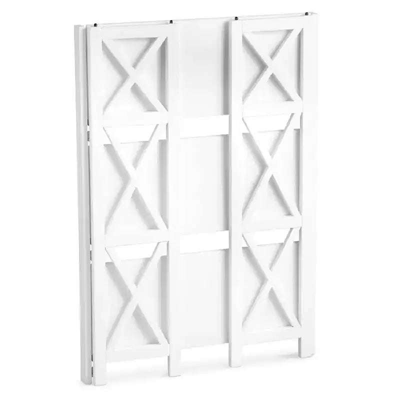 3 Shelf X Design Folding Bookcase - Flora Home