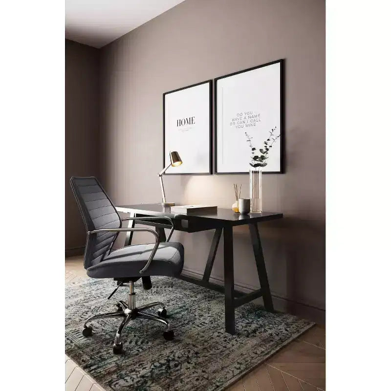 Stewart Solid Wood Writing Desk with Keyboard Tray - Wyndenhall