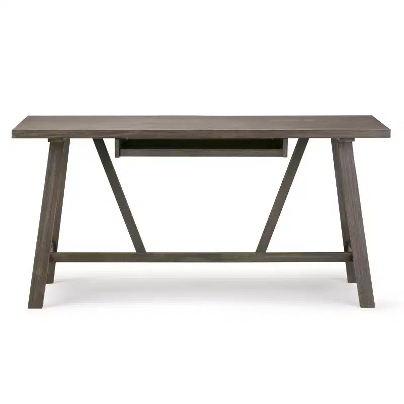 Stewart Solid Wood Writing Desk with Keyboard Tray - Wyndenhall