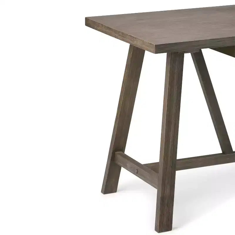 Stewart Solid Wood Writing Desk with Keyboard Tray - Wyndenhall