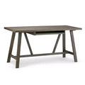 Stewart Solid Wood Writing Desk with Keyboard Tray - Wyndenhall