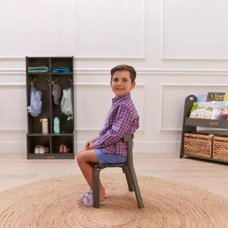 ECR4Kids Bentwood Table and Curved Back Chair Set, Kids Furniture, 5-Piece