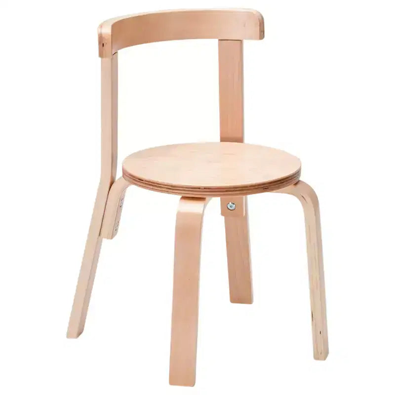ECR4Kids Bentwood Table and Curved Back Chair Set, Kids Furniture, 5-Piece