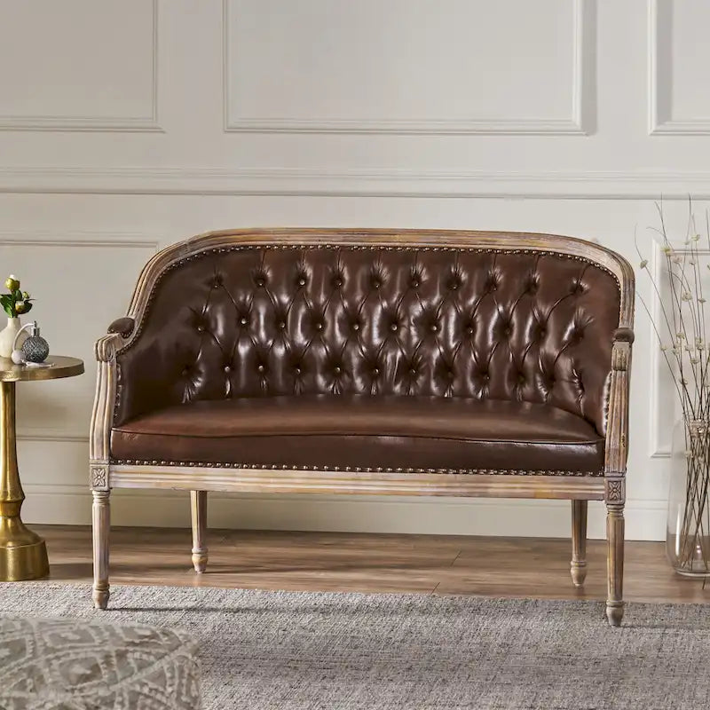 Faye Tufted Upholstered Loveseat by
