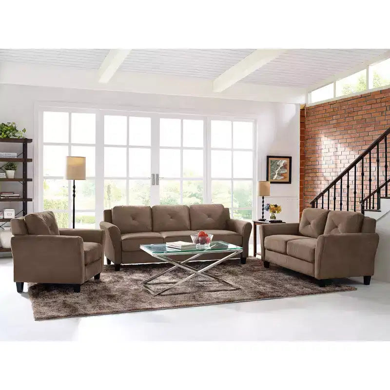 Harper Tufted Microfiber Chair - Lifestyle Solutions