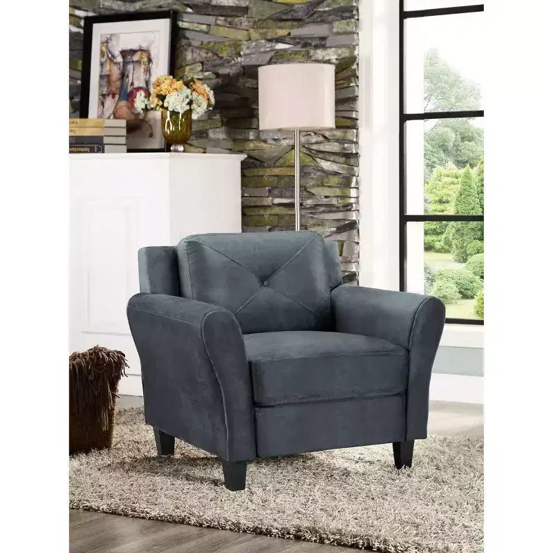 Harper Tufted Microfiber Chair - Lifestyle Solutions