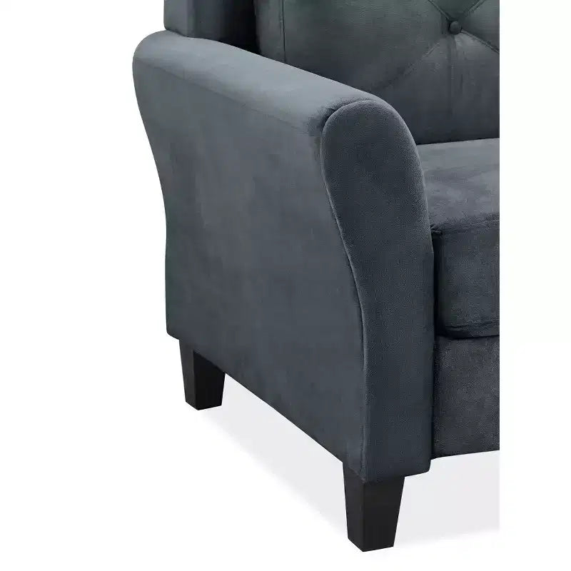 Harper Tufted Microfiber Chair - Lifestyle Solutions