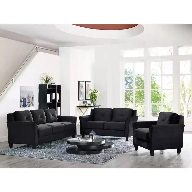 Harper Tufted Microfiber Chair - Lifestyle Solutions