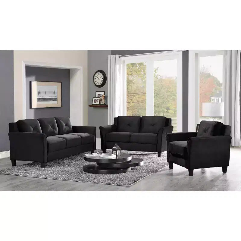 Harper Tufted Microfiber Chair - Lifestyle Solutions