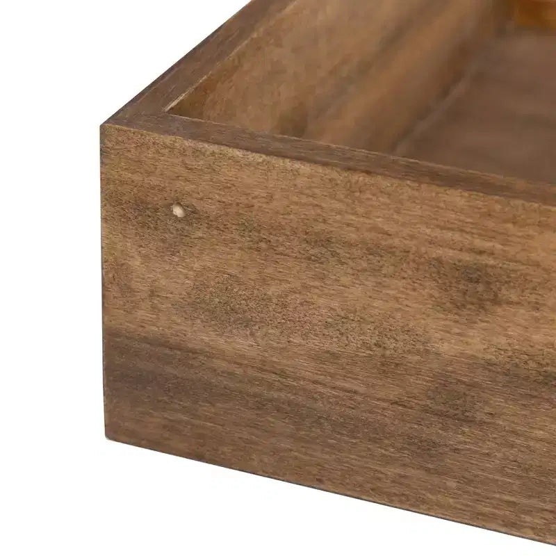 4.5 x 2.2 2pk Levie Floating Corner Wooden Wall Shelf Set - Kate & Laurel All Things Decor
