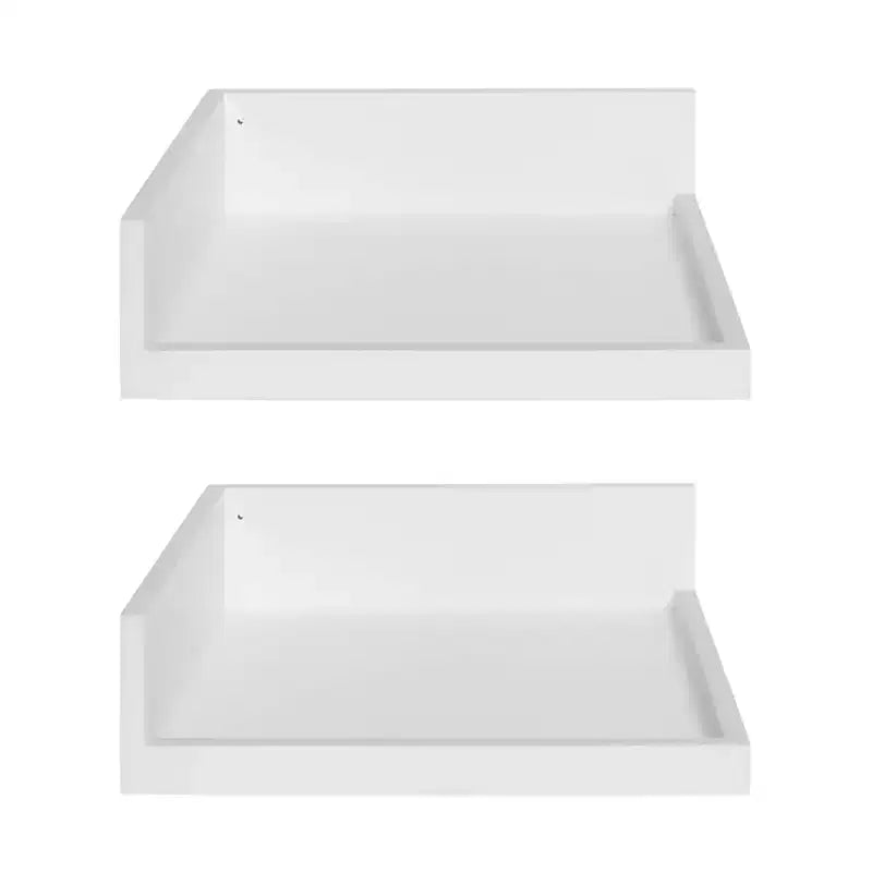 4.5 x 2.2 2pk Levie Floating Corner Wooden Wall Shelf Set - Kate & Laurel All Things Decor